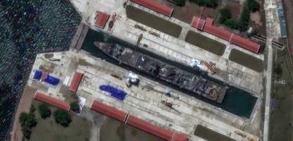 nordkorea verlegt havarierten zerstörer in dock nahe russischer grenze