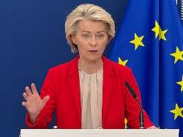 Ölpreisdeckel, Banken, Schiffe: Von der Leyen schnürt 18. Sanktionspaket gegen Russland