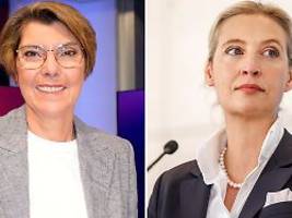 alice weidel lebt eine lüge: bettina böttinger geht mit der afd-chefin ins gericht