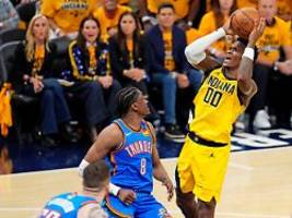 Großartig. Großartig: Indiana Pacers feiern bärenstarken Überraschungsmann Mathurin