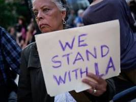 Lage in LA weitgehend friedlich: Auch in anderen US-Städten wächst der Protest gegen Trump