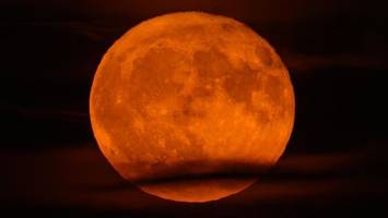 So schön leuchtete der Erdbeermond über Berlin