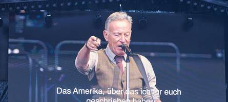 Bruce Springsteen in Berlin: Der Boss spricht Klartext