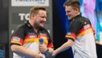 world cup of darts: sensationssieg für deutsches team gegen englands darts-stars