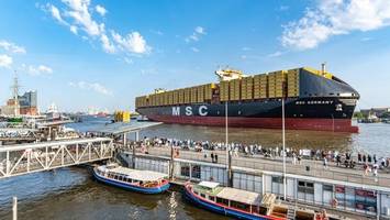 msc: riesenevent mit tonproblem im hamburger hafen