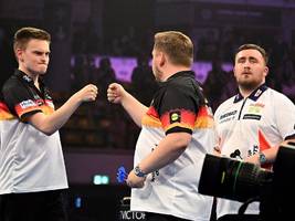 darts-team-wm: deutschland bezwingt england
