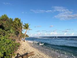erderwärmung: die eine insel versinkt, die andere wächst