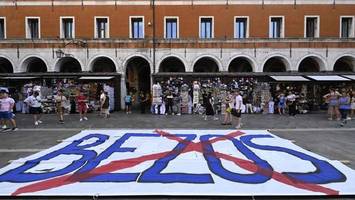 bezos-hochzeit in venedig: demonstranten drohen mit boykott