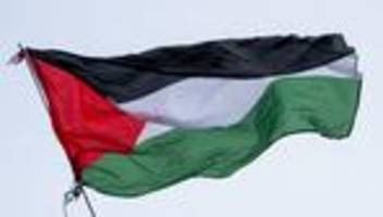 nahost-krise: demonstration gegen politik israels in frankfurt