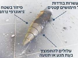 20 einzelne sprengsätze: israel: iran setzte rakete mit streumunition bei angriff ein