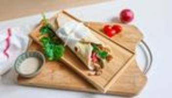 shawarma wrap  : shawarma ist mein gemüse