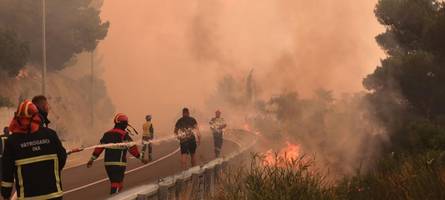 waldbrand an kroatiens adria – touristen fliehen
