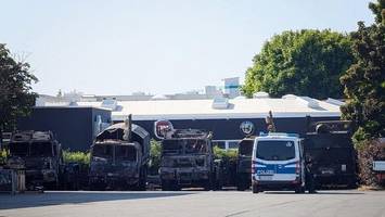 Brennende Militär-Lkw: Kripo ermittelt wegen Brandstiftung