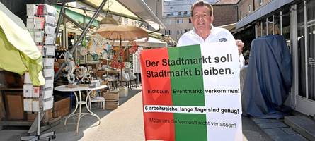 Kurt Späth protestiert gegen „Eventisierung“ des Augsburger Stadtmarkts