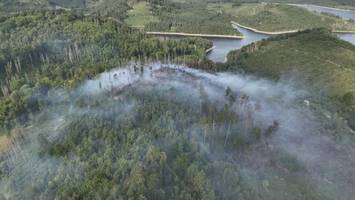 Feuerwehr warnt: Waldbrand-Gebiet weiter nicht betreten