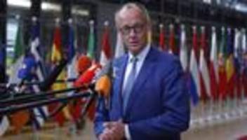 Zollstreit: Friedrich Merz dringt auf zeitnahes Zollabkommen der EU mit den USA