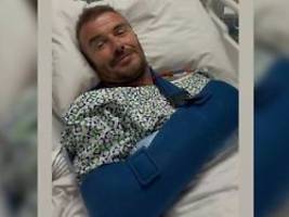 Gruß aus dem Krankenhaus: David Beckham musste operiert werden