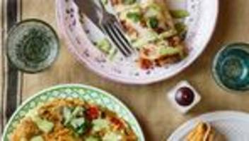 masala-omelett mit koriander-chutney: völlig von der rolle!
