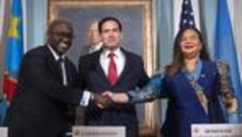Vermittlung durch die USA: Ruanda und Kongo unterzeichnen Friedensabkommen