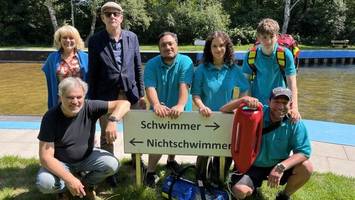 multikulti-truppe kümmert sich um die sicherheit der badegäste