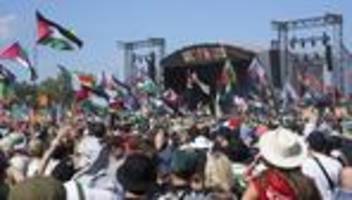 musikfestival in großbritannien: polizei überprüft antiisraelische rufe auf glastonbury-festival