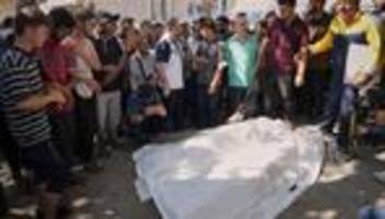Gaza-Krieg: Palästinenser: 10 Tote bei israelischem Angriff in Gaza