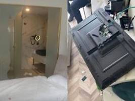 Richter verhängt Ausreiseverbot: Britin verwüstet Hotelzimmer und fragt dann nach Spenden