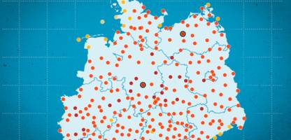 Deutschlandkarte: Wo es heute wie heiß wurde