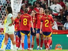 torfiesta bei em in bern: spaniens fußballerinnen nehmen portugal auseinander