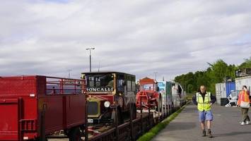 Zirkus Roncalli mit Sonderzug in Lübeck eingetroffen