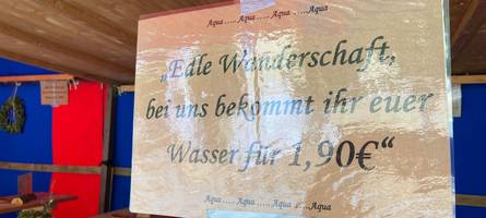 4,90 Euro für das Wasser: Preis am Neuburger Schloßfest ist „maßlos überzogen“