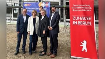 So kommt der Bau von Berlins neuer Super-Schule aus Holz voran