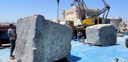 Weltwunder der Antike: Archäologen bergen Teile des Leuchtturms von Alexandria