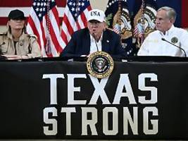 So etwas noch nie gesehen: Trump besucht Hochwassergebiet in Texas