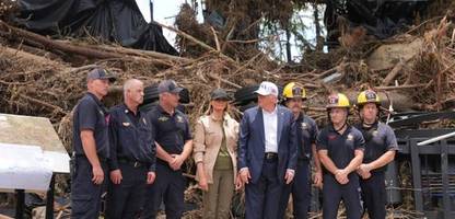 Donald Trump vergleicht Sturzflut in Texas mit riesiger Welle, vor der auch Surfer Angst gehabt hätten
