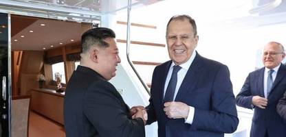 Nordkorea: Russischer Außenminister Sergej Lawrow trifft Machthaber Kim Jong Un