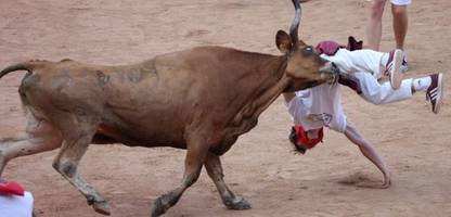 Sanfermín-Fest: Viele Verletzte bei Stierhatz in Pamplona