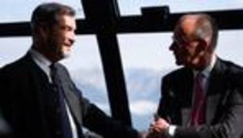 Treffen auf der Zugspitze: Dienstagmorgen, kurz nach neun, erstmal Schnaps