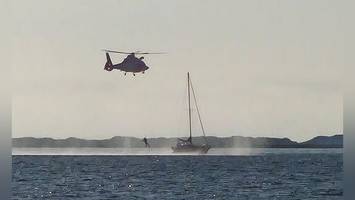 herzinfarkt auf segelboot – dramatische hilfe per hubschrauber
