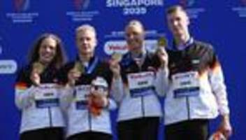 Schwimm-WM: Florian Wellbrock gewinnt in der Staffel vierte Goldmedaille