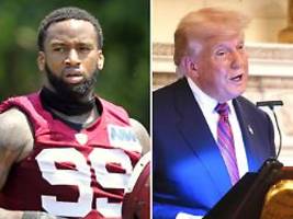 Stadionbau auf der Kippe: Trump will Umbenennung von Football-Team erzwingen