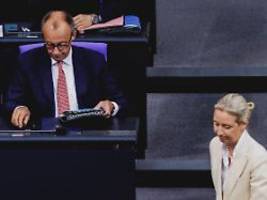 RTL/ntv-Trendbarometer: Die AfD zieht mit der Union gleich - Merz verliert weiter