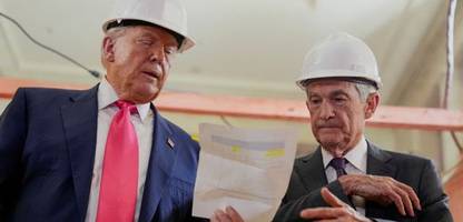 Donald Trump und Jerome Powell streiten über Baukosten bei der US-Notenbank