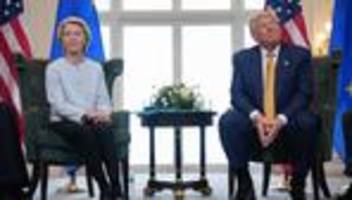Zollstreit: Trump und von der Leyen beginnen Gespräch über Handelsabkommen