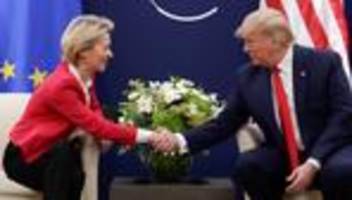 Zollstreit: Trump und von der Leyen treffen sich zu Zollverhandlungen