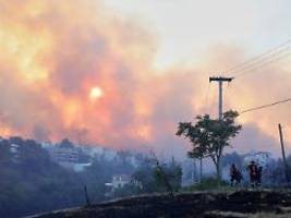 Extreme Hitze und Trockenheit: Schwere Waldbrände wüten in Türkei und Griechenland