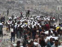 Israel beklagt Hamas-Kampagne: Erste größere Hilfslieferungen erreichen Hungernde in Gaza