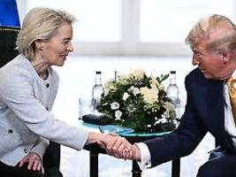 Zoll-Treffen hat begonnen: Von der Leyen und Trump verhandeln in Schottland