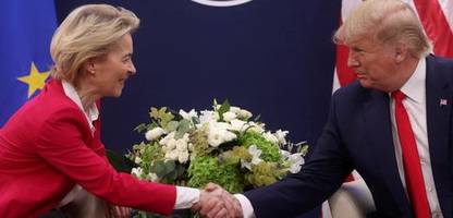 Donald Trump und Ursula von der Leyen in Turnberry: Lässt sich ein Handelskrieg noch verhindern?
