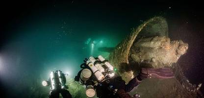 nordsee: taucher finden versenkten kreuzer hms nottingham aus dem ersten weltkrieg